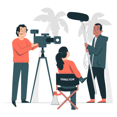 The Filmopixel team shooting a movie in West Bengal.