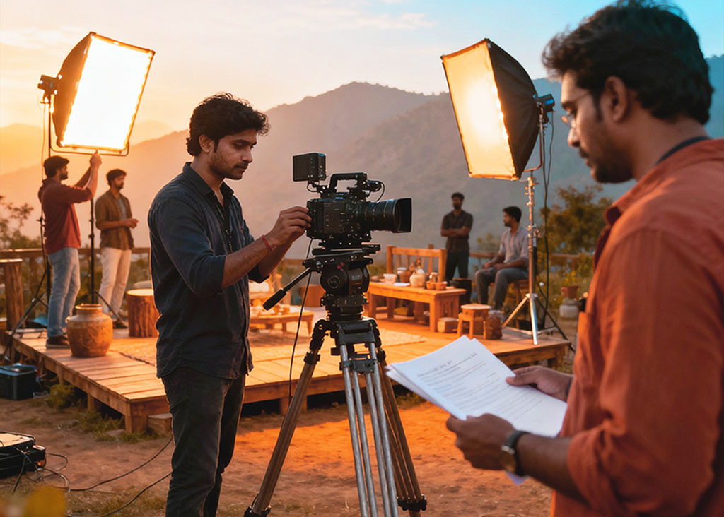 Filmopixel crew filming on location