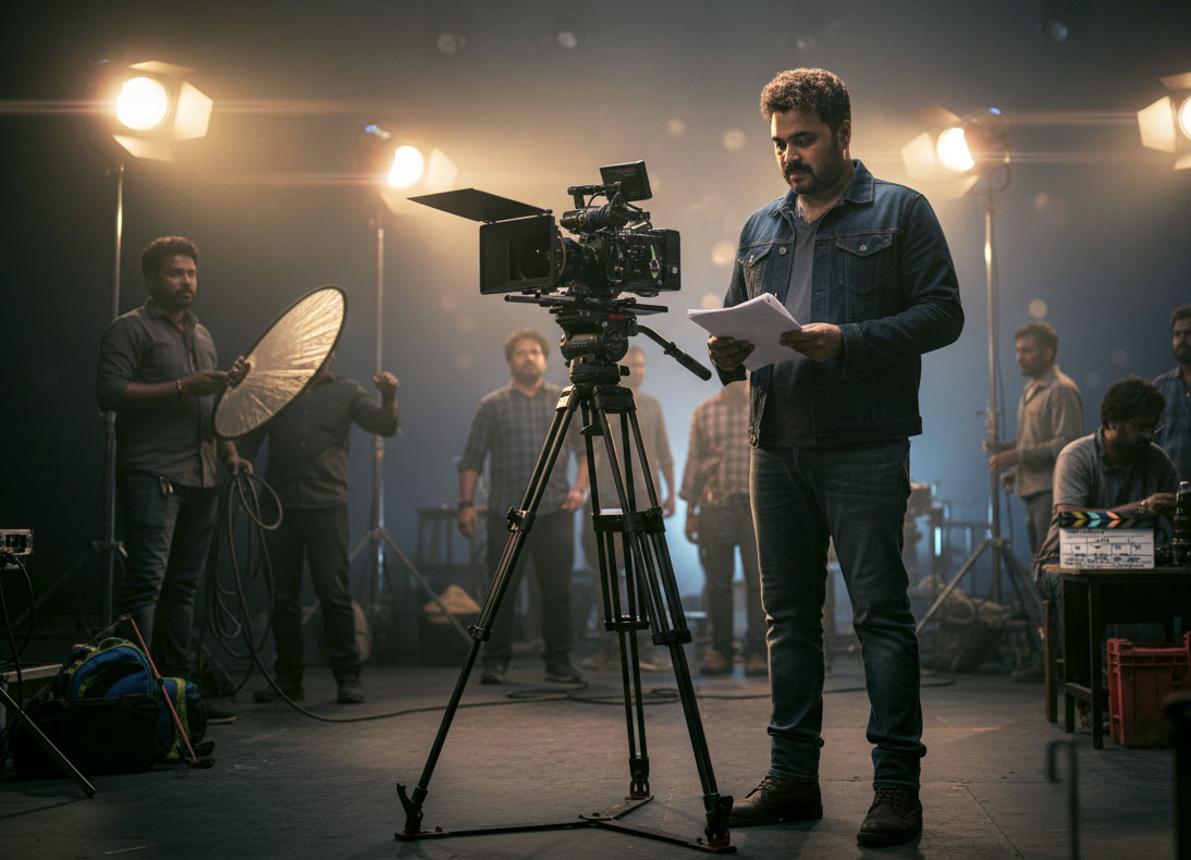 Brand commercial shooting setup